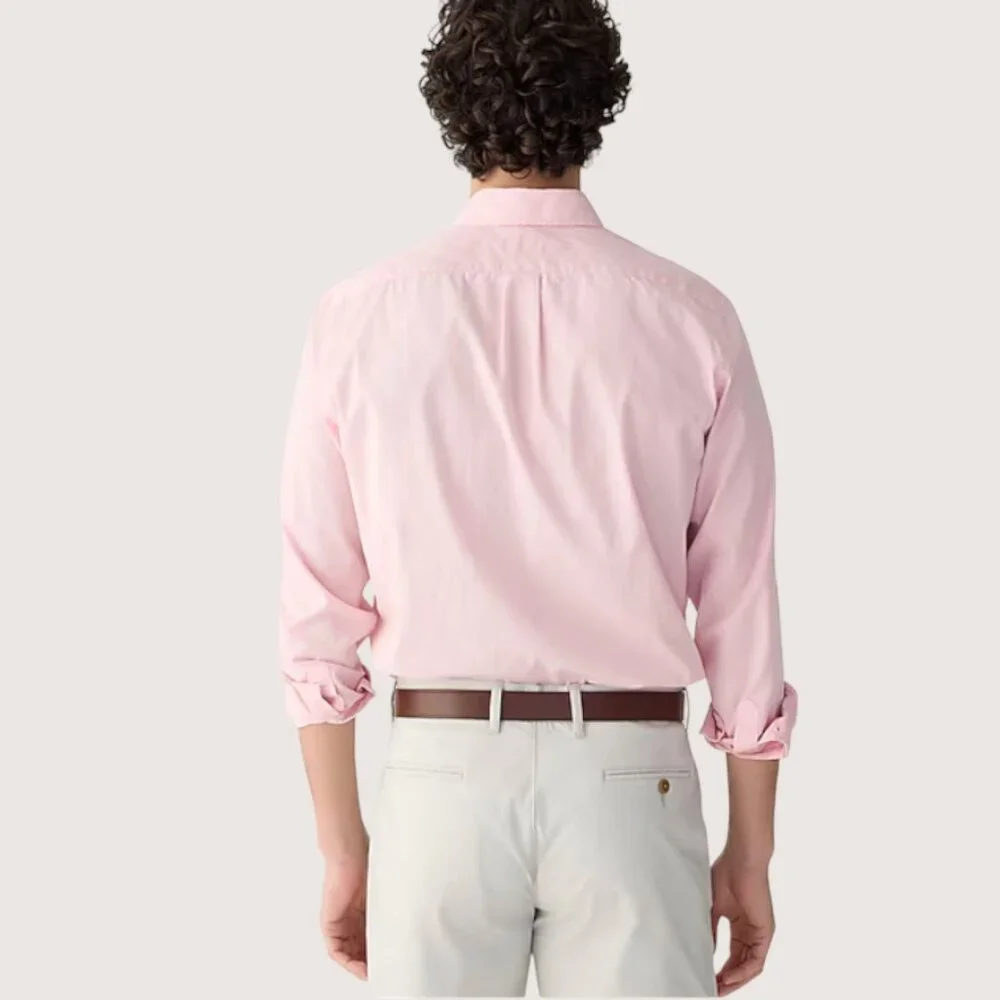 J. CREW Men's EUC Slim Untucked Organic Cotton Poplin Shirt Stretch‎ | Size S